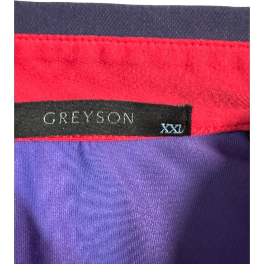 Greyson XXL Golf Polo Purple BHCC 1912 Wolf Logo‎ Short Sleeve Mens